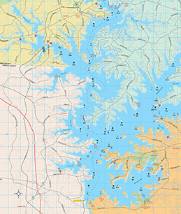 Kerr Lake Depth Chart